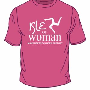 Pink Isle of Woman T-shirt