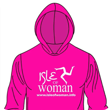 Pink Isle of Woman hoodie