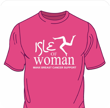 Pink Isle of Woman T-shirt